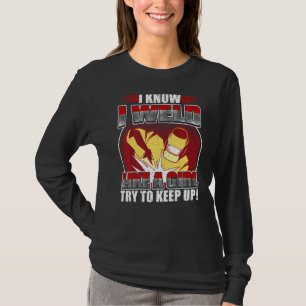 Welder Pun Weld som en Metalworking Welding för fl T Shirt