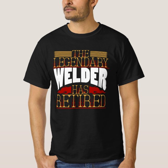 Welder Retirement Welding T Shirt (Framsida)