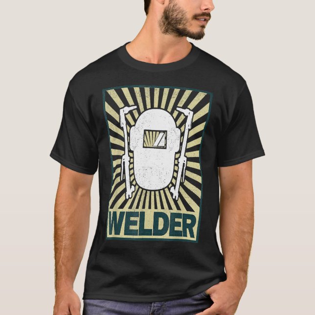 Welder Shirt För manar Funny Welding Gift for Papp T (Framsida)