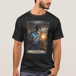 Welder Skeleton Tarot Card T Shirt