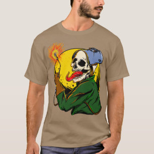 Welder Skull Fire T Shirt