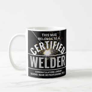 Welder Torch & Sparks Auktoriserad Welder Studente Kaffemugg
