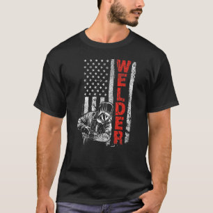 Welder USA American Welding Worker Metalworking T Shirt