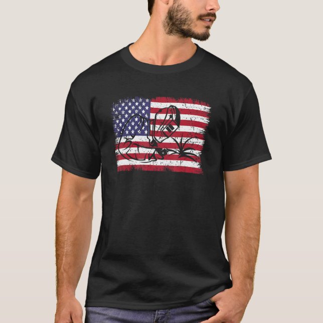 Welder USA flagga Craftsperson Flame Metalsmith Fa T Shirt (Framsida)