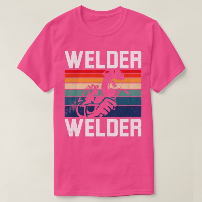Welder Vintage Welder Retro T Shirt (Design framsida)
