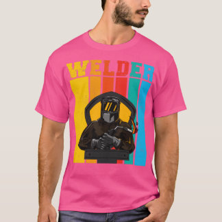 Welder Weld Job Welding Retro Vintage Welders T Shirt