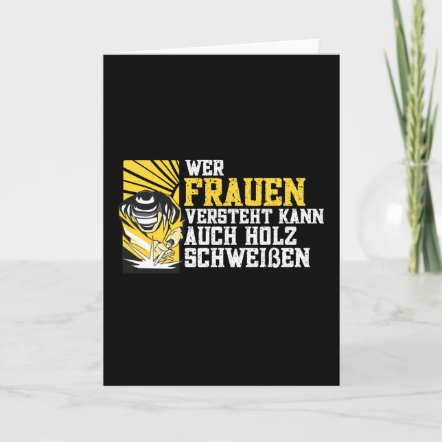 Welder Welder Roliga jobb Slogans Kort (Framsida)