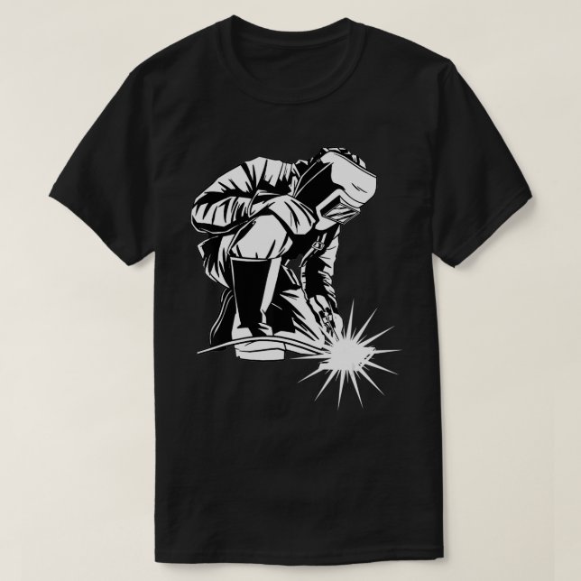 Welder Welding Metall Worker Fabricator Blacksmith T Shirt (Design framsida)