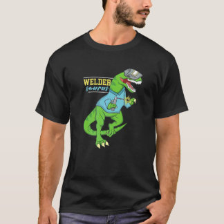 Weldersaurus Welding Dinosaur Artwork for a Welde T Shirt