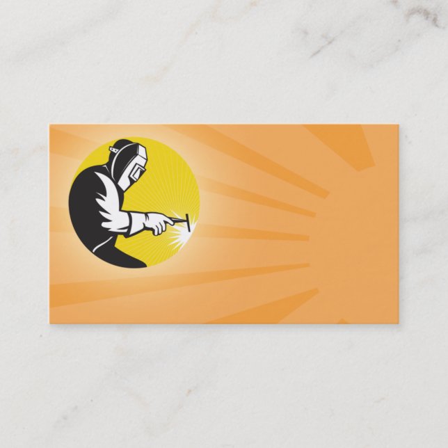 weldersvetsning på arbetsvisitkorten visitkort (Framsida)