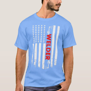 Welding American Welder Flagga (1) T Shirt