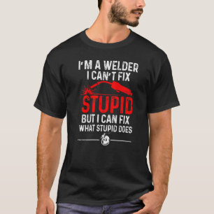 Welding Fabricator Welder Worker kan inte åtgärda T Shirt