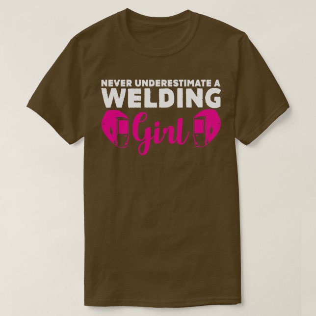 Welding Girl Joke Welder Ingenjör T Shirt (Design framsida)