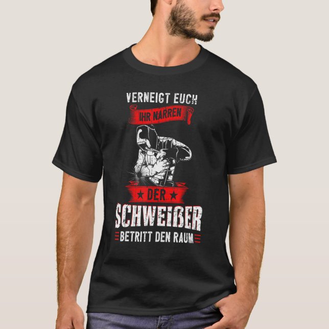 Welding Metall Construction Metall Builder T Shirt (Framsida)