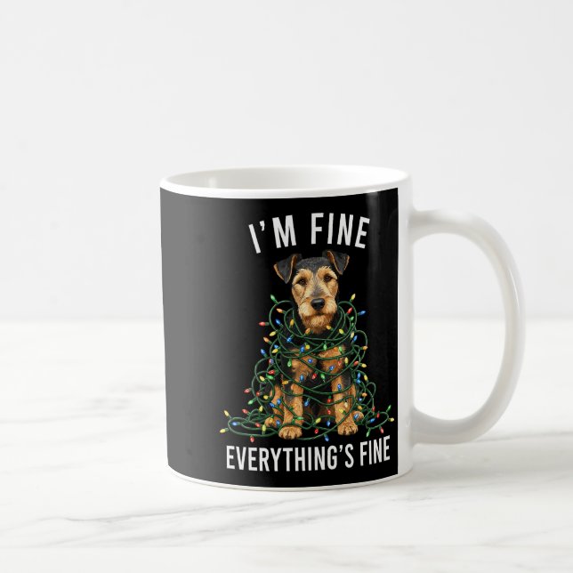 Welerrier Christmas I'm Fine Everything Is Fine Pr Kaffemugg (Höger)
