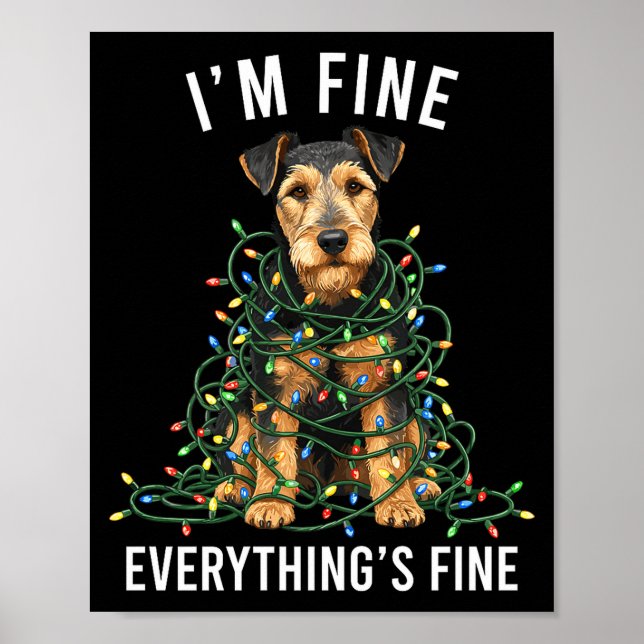 Welerrier Christmas I'm Fine Everything Is Fine Pr Poster (Framsidan)