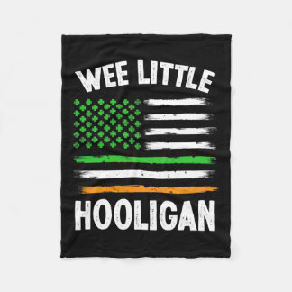 WeLittle Hooligan Roligt St patrick's day Shamrock Fleecefilt