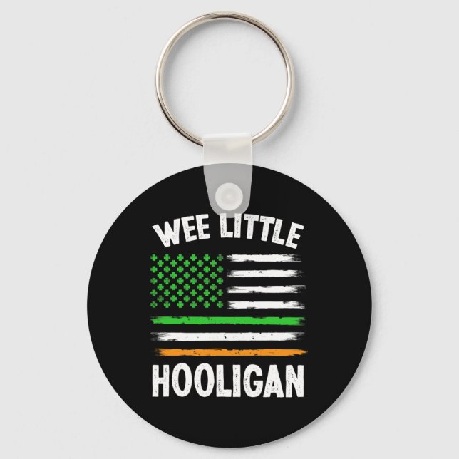 WeLittle Hooligan Roligt St patrick's day Shamrock Nyckelring (Framsida)