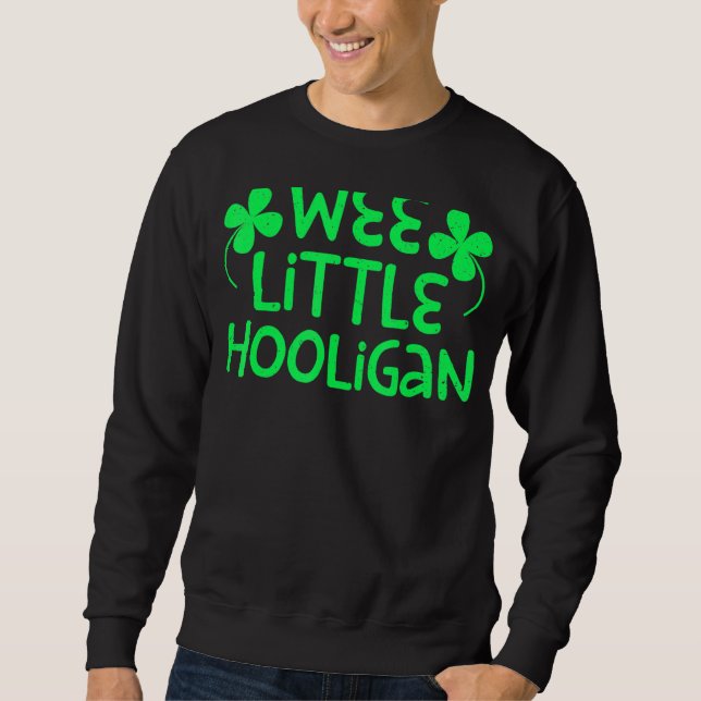 WeLittle Hooligan Saint patrick Day Lång Ärmad Tröja (Framsida)