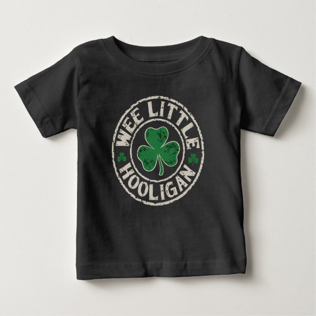WeLittle Hooligan Shamrock St patrick's day T Shirt (Framsida)