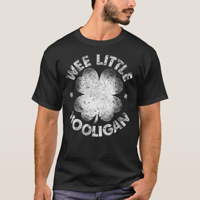 WeLittle Hooligan Shirt Funny St patrick's day S T (Framsida)