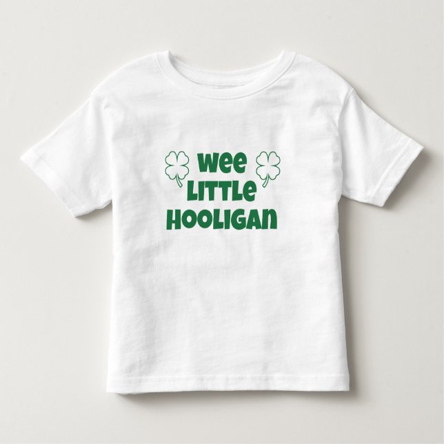 WeLittle Hooligan Småbarn St patrick's day Grönt T Shirt (Framsida)