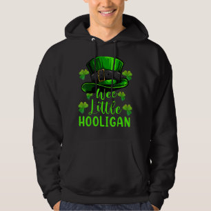 WeLittle Hooligan St patricks day Lucky Klöver Hoodie