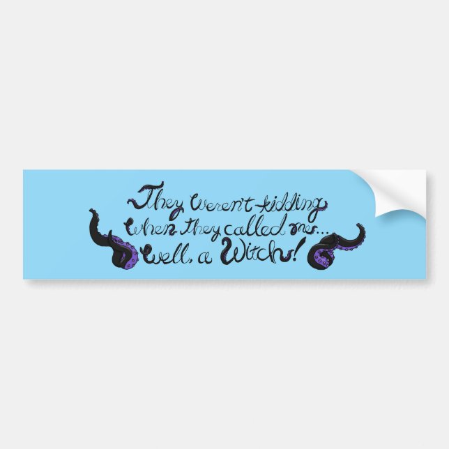 Well, a Witch! Bumper Sticker Bildekal (Framsidan)