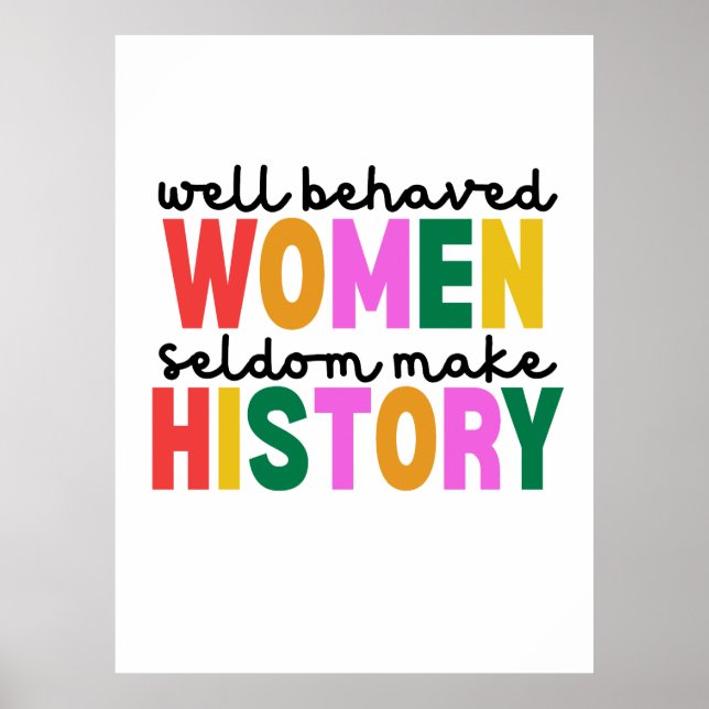 Well Behaved Women Poster (Framsidan)