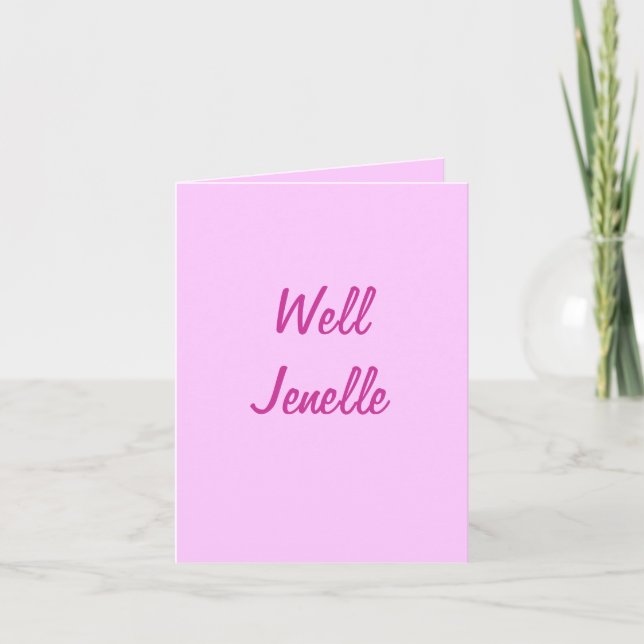 well Jenelle Kort (Framsida)