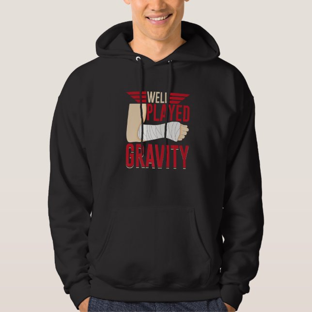 Well Played Gravity Broken Bone Hoodie (Framsida)
