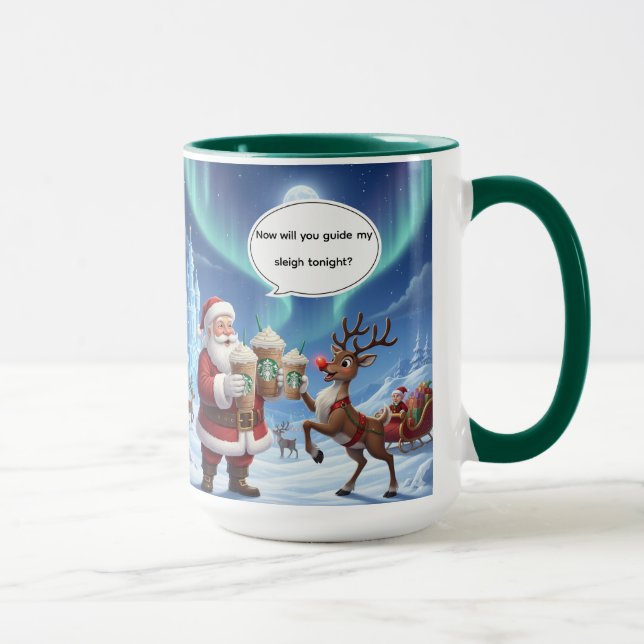 Well Rudolph? Christmas Mug AI Used Mugg (Höger)