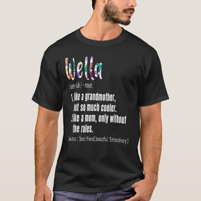 Wella Definition Mors dag & Birthday Grandmot T Shirt (Framsida)