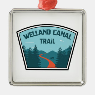 Welland Canal Trail Ontario Kanada Julgransprydnad Metall