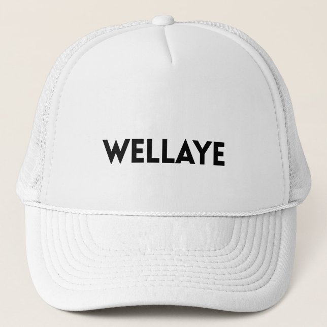 Wellaye Logo Svart Keps (Framsida)