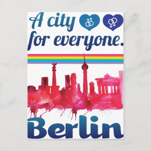 Wellcoda Berlin för alla Loving City Vykort