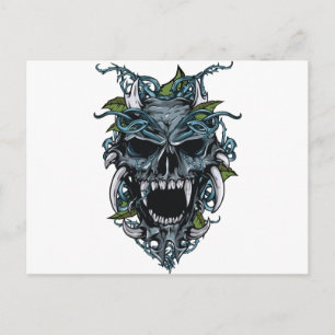 Wellcoda Evil Horror Skull Scary Mask Vykort