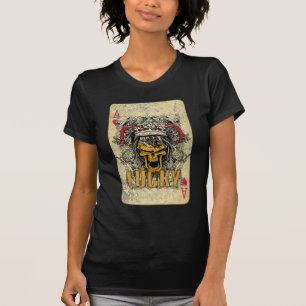 Wellcoda överdängare av det läskiga kortet för t shirt