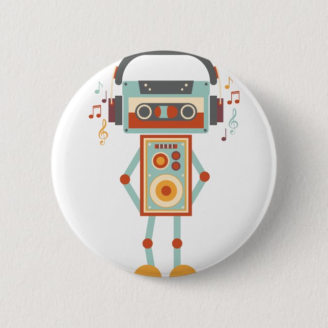 Wellcoda robotmusik tejpar Dj-hörlurar Knapp (Framsida)