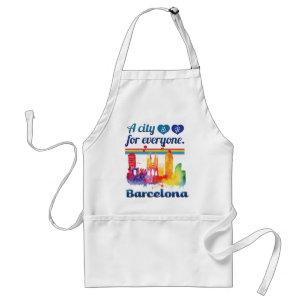 Wellcoda vänlig Barcelona Spanien stad Förkläde