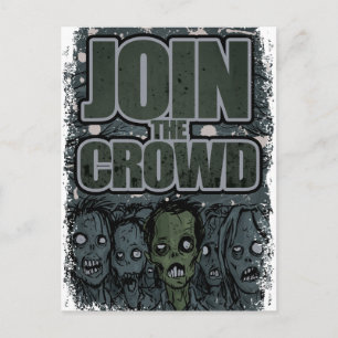 Wellcoda Zombie Monster Crowd Dead Scary Vykort