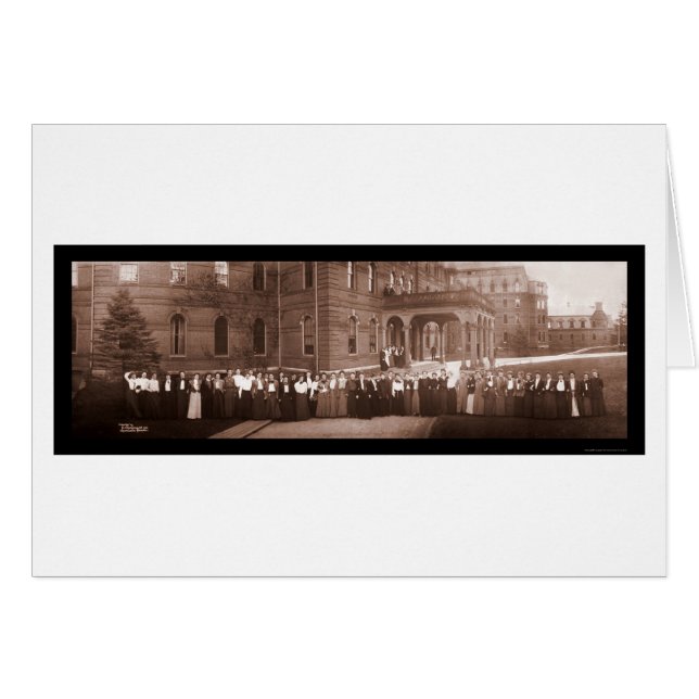 Wellesley College MORSA Photo 1903 Hälsningskort (Framsidan Horizontal)