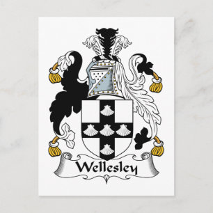 Wellesley Family Crest Vykort