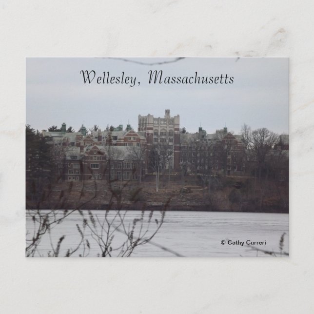 Wellesley, Massachusetts Postcard Vykort (Framsida)