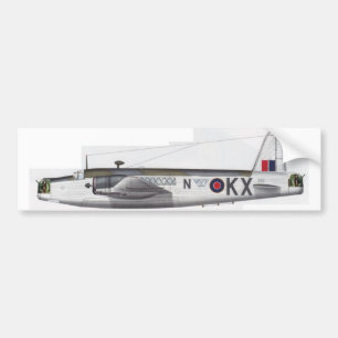 wellington brittisk bombplan bildekal