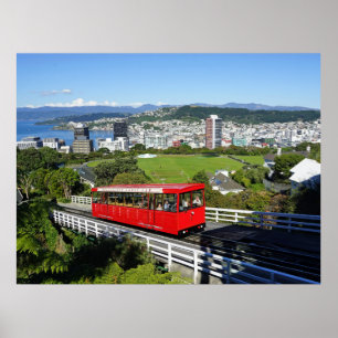 Wellington Cable Car, Nya Zeeland Poster