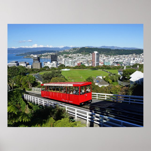 Wellington Cable Car, Nya Zeeland Poster (Framsidan)