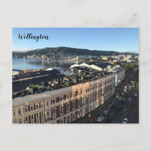 wellington hamn nz vykort