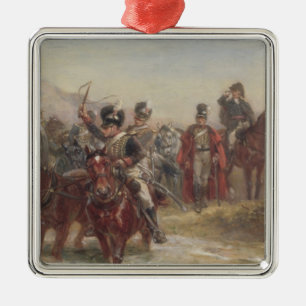 Wellington i Spanien (olja på panel) (para av Julgransprydnad Metall