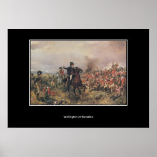 Wellington i Waterloo Vintage affisch